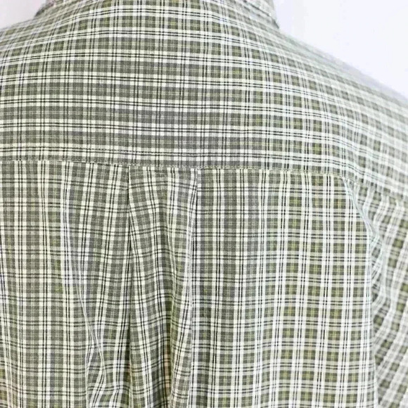 Men's Carhartt green/white check long sleeve button down collar shirt size XL - Picture 10 of 16